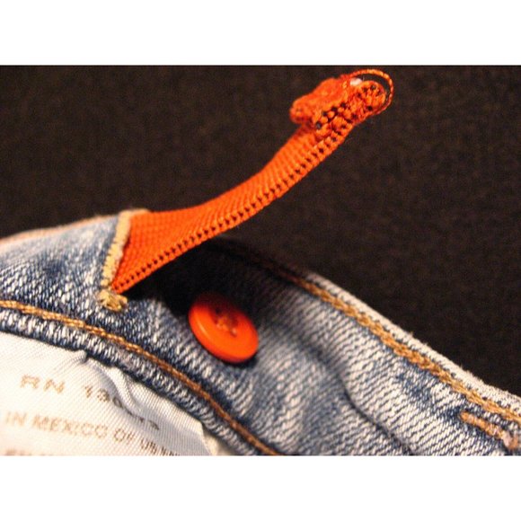 LEE Womans Premium Select CUTOFF JEANS SHORTS 25 MEASURED Blue Denim Daisy Dukes - Picture 7 of 11